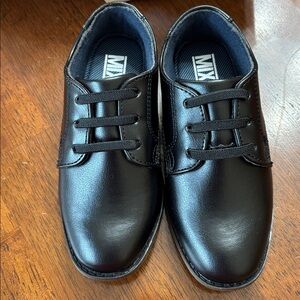 Boys Black Leather dress Shoes